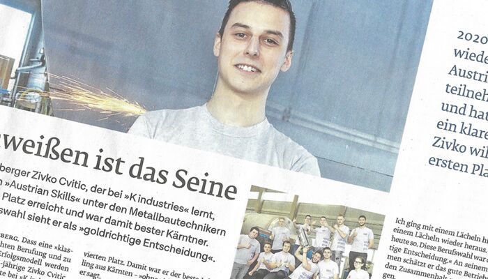 K industries Lehrling bei Austrian Skills